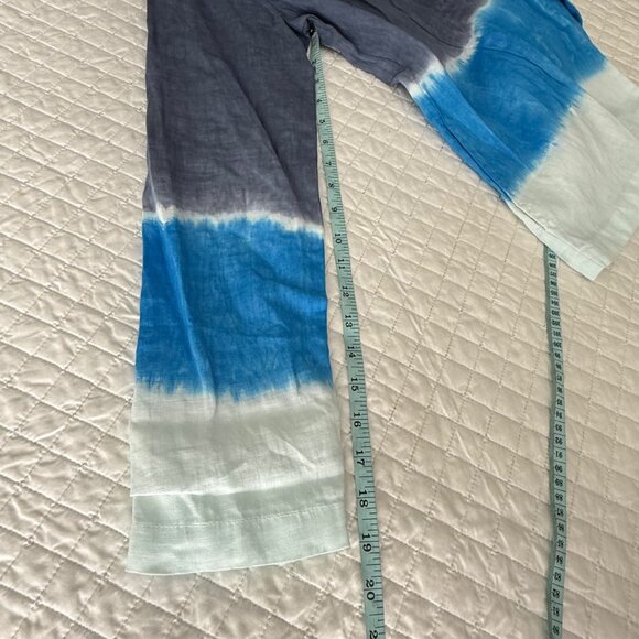 River + Sky Womens Day Trip Blazer Wash-Kingfisher Linen Blend Tie-Dye Size - Picture 11 of 11